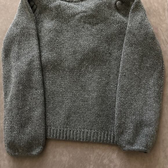 XS Moda International Gray Knit Cowl Sweater - Picture 4 of 7